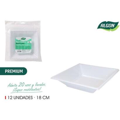 set-12plato-hcuadplastpremi18cm-algon