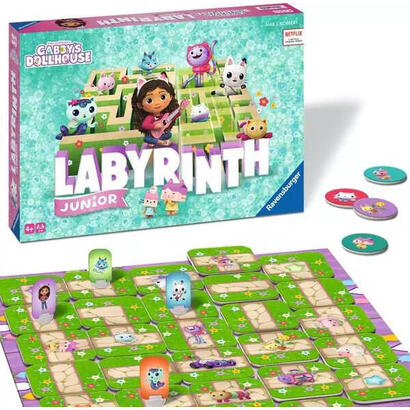 ravensburger-gabby-s-dollhouse-junior-labyrinth-juego-de-mesa-22648