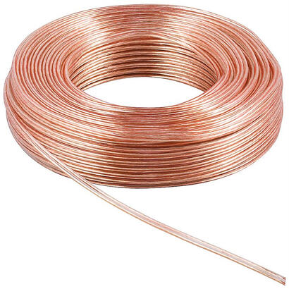 bobina-de-25-metros-cable-altavoz-transparente-2x400mm-cca-pvc-cpr-eca-goobay