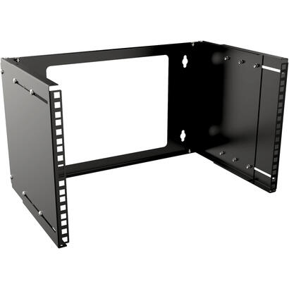 19-6u-adjustable-depth-open-frame-rack-wall-mount-black