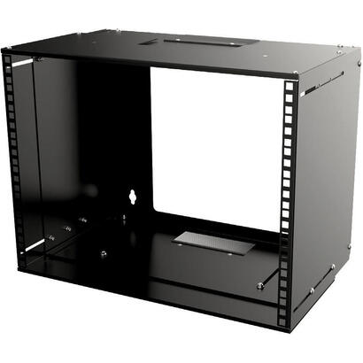 19-6u-adjustable-depth-open-frame-rack-wall-mount-black