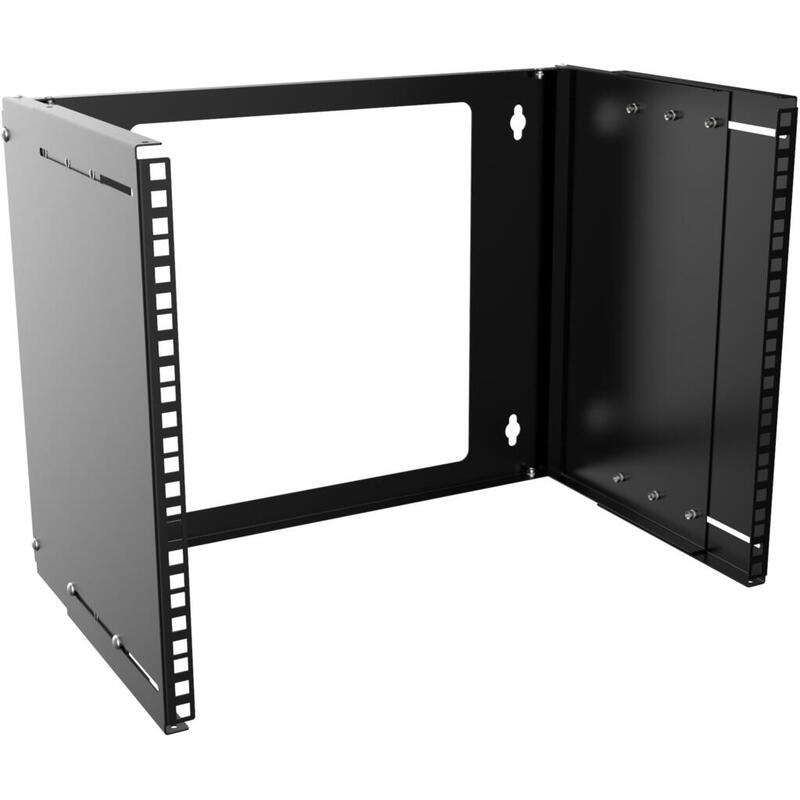 19-8u-adjustable-depth-open-frame-rack-wall-mount-black