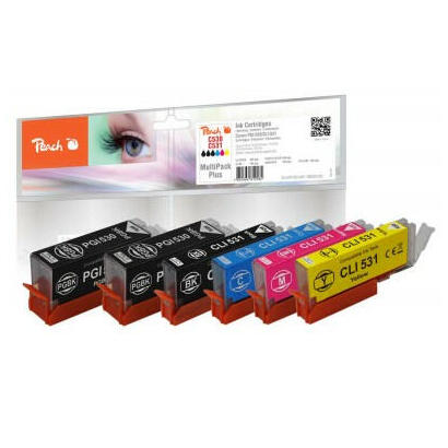 tinta-peach-canon-pgi-530-cli-531-multipack-plus-compatible