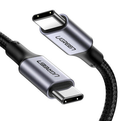 ugreen-70427-cable-usb-1-m-usb-20-usb-c-negro-plata