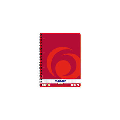 herlitz-10834117-cuaderno-y-block-a4-80-hojas-rojo