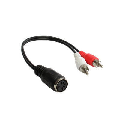 alcasa-ad-2cs5b-cable-de-audio-02-m-2-x-rca-din-5-pin-negro-rojo-blanco