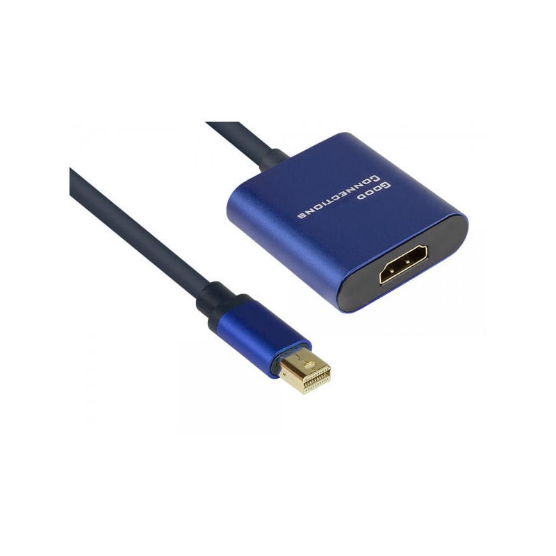 alcasa-mdp-hdmi2-adaptador-de-cable-de-video-02-m-mini-displayport-hdmi-negro-azul