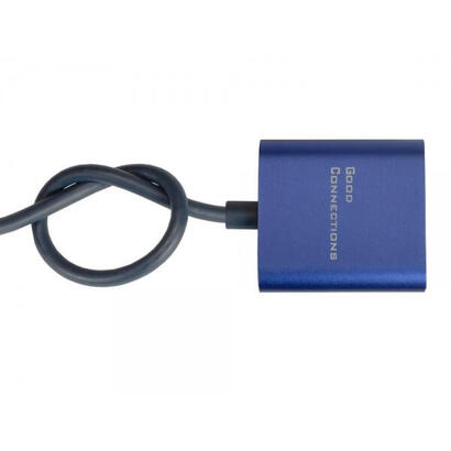 alcasa-mdp-hdmi2-adaptador-de-cable-de-video-02-m-mini-displayport-hdmi-negro-azul