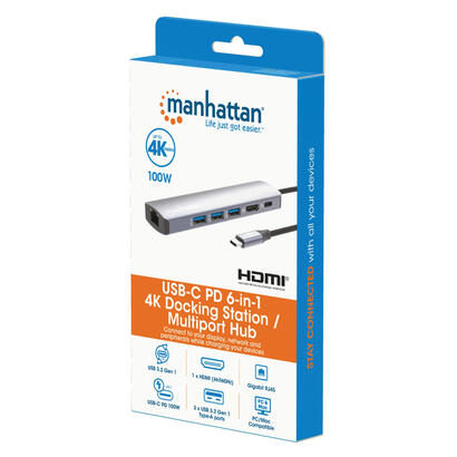 manhattan-6-in-1-4k-usb-c-dockingmation-1xhdmi-3xusb-5-gb-s