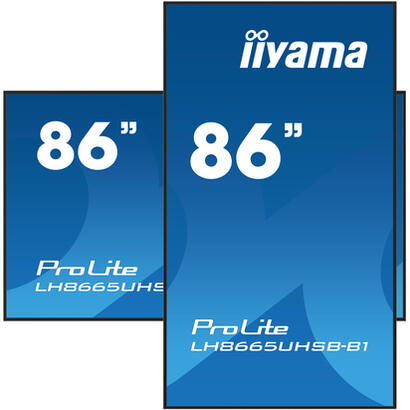 iiyama-prolite-lh8665uhsb-b1-218-cm-86-lcd-display-mit-led-hintergrundbeleuchtung-4k-fur-digital-signage