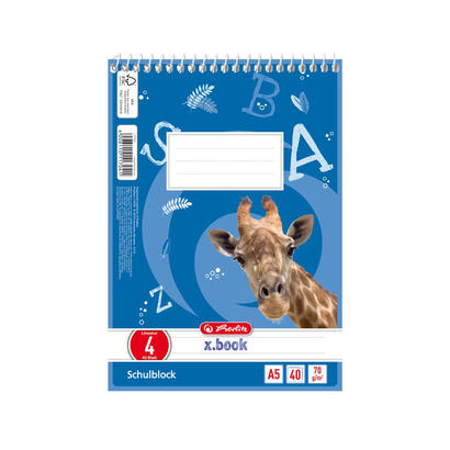 herlitz-117044-cuaderno-y-block-a5-40-hojas-multicolor