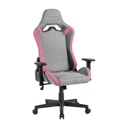 silla-gamer-mars-gaming-mgcprofpk-gris-con-detalles-rosas-brazos-regulables-en-altura-reclinable-135-cojines-soft-touch-ruedas-x