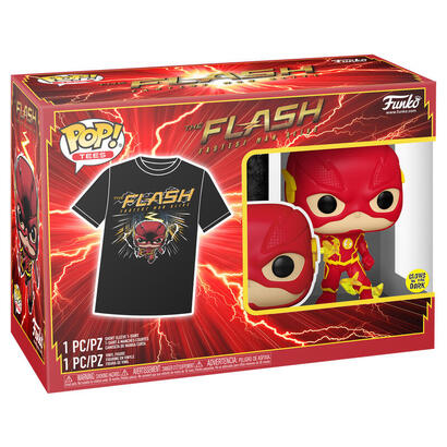 set-figura-pop-38-tee-dc-comics-the-flash-talla-m