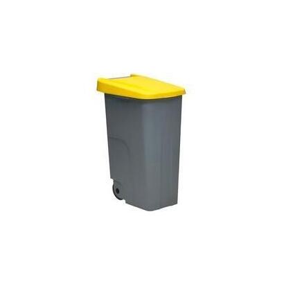 denox-contenedor-de-reciclaje-cruedas-y-asa-110l-gris-ctapa-amarillo