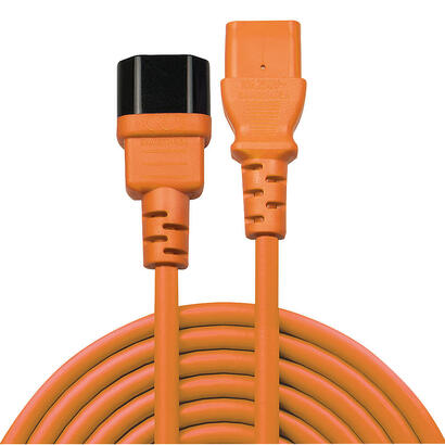 lindy-iec-netzverlangerung-c14-c13-naranja-05m