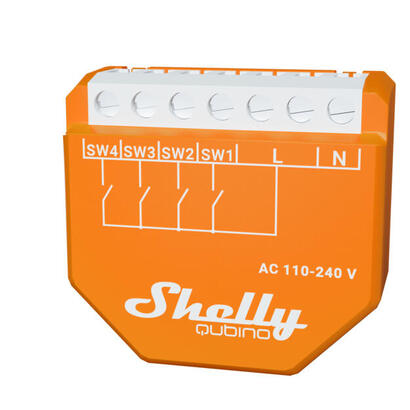 shelly-qubino-wave-i4-interruptor-naranja-shellywi4