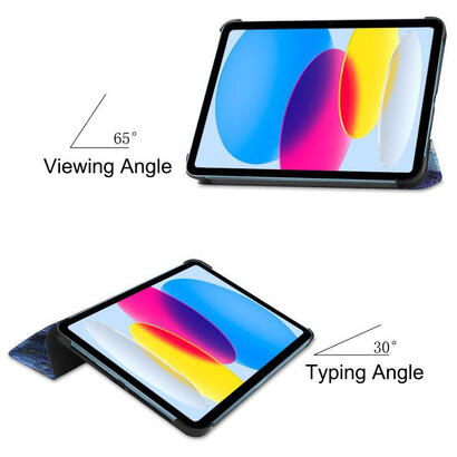 tri-fold-caster-hard-shell-cover-starry-sky-style-for