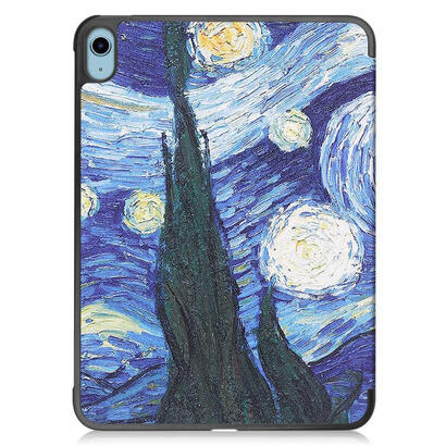 tri-fold-caster-hard-shell-cover-starry-sky-style-for