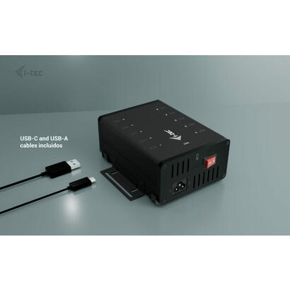i-tec-usb-c-usb-a-metal-chargingdata-hub-15w-per-port-10x-usb-c-integrated-power-adapter-180w
