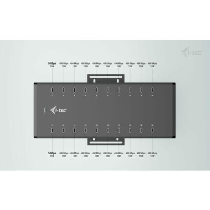 i-tec-usb-c-usb-a-metal-chargingdata-hub-15w-per-port-20x-usb-c-integrated-power-adapter-360w