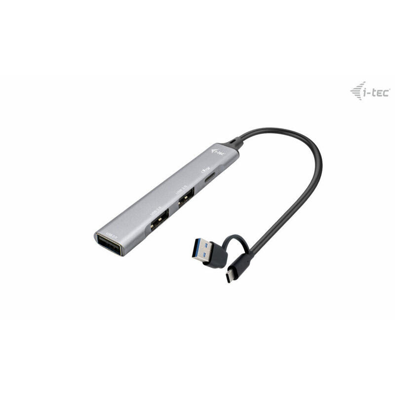 i-tec-usb-a-usb-c-metal-hub-usb-c-31-3xusb-20
