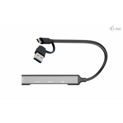 i-tec-usb-a-usb-c-metal-hub-usb-c-31-3xusb-20