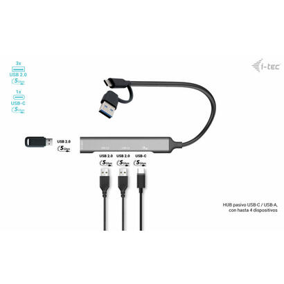 i-tec-usb-a-usb-c-metal-hub-1x-usb-c-31-3x-usb-20