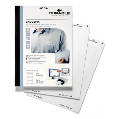 durable-badgefix-placa-identificativa-seda-240-piezas