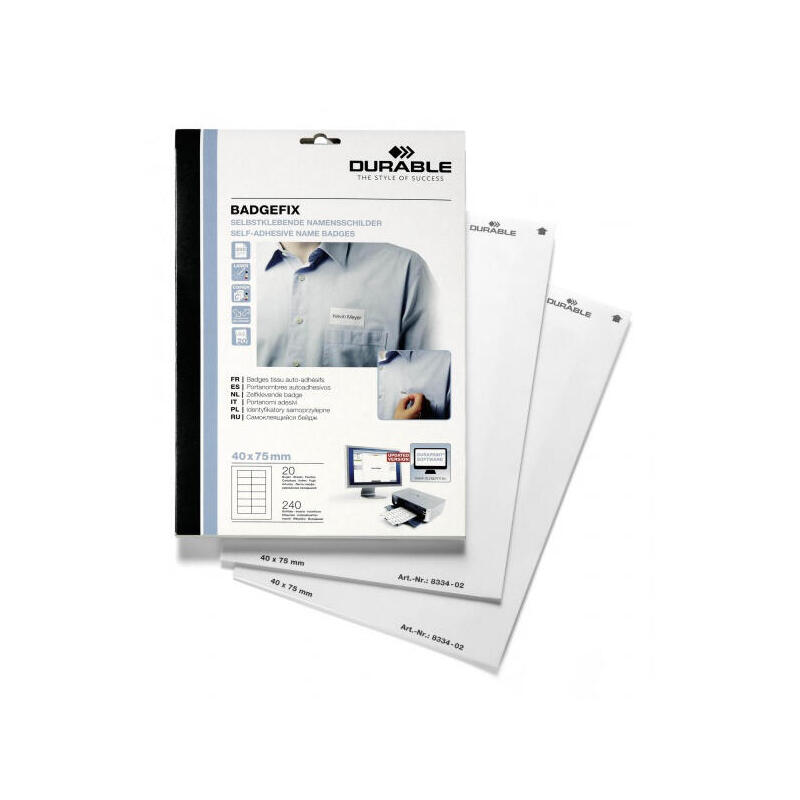 durable-badgefix-placa-identificativa-seda-240-piezas