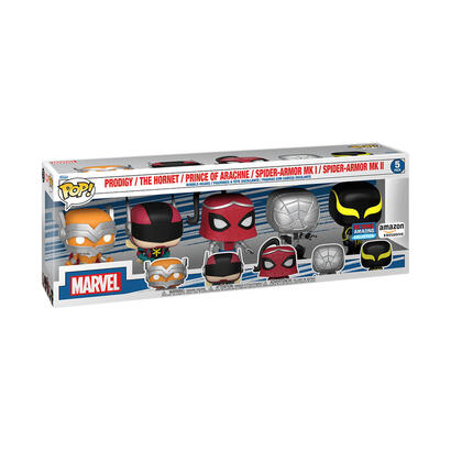 blister-5-figuras-pop-marvel-spiderman-exclusive