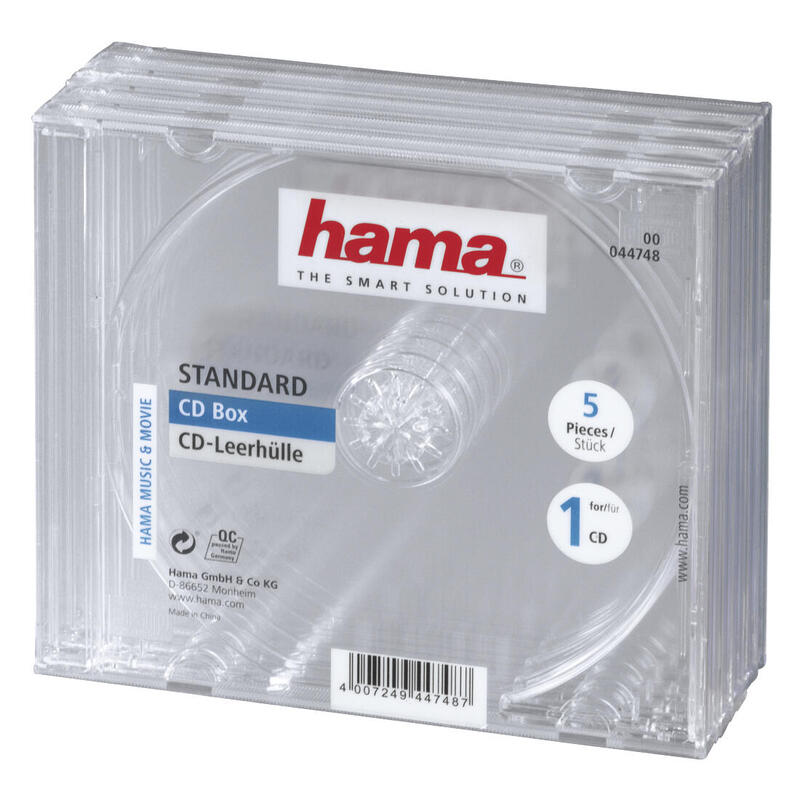 hama-cdcd-rom-sleeves-clear-5-pack-1-discos-transparente
