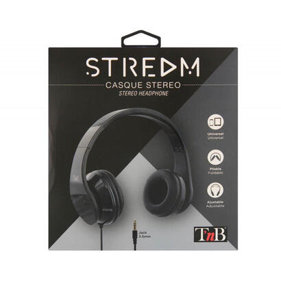 tnb-stream-auriculares-estereo-plegables-negro