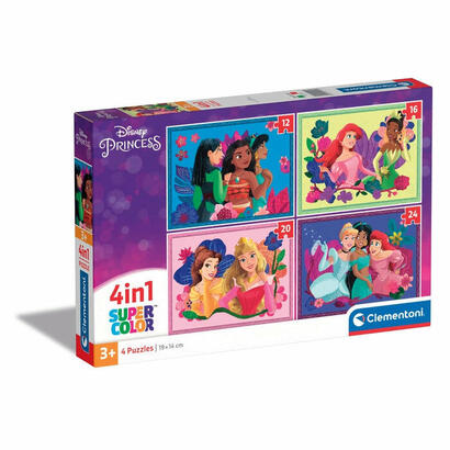 puzzle-clementoni-supercolor-4-in-1-disney-princess-21517