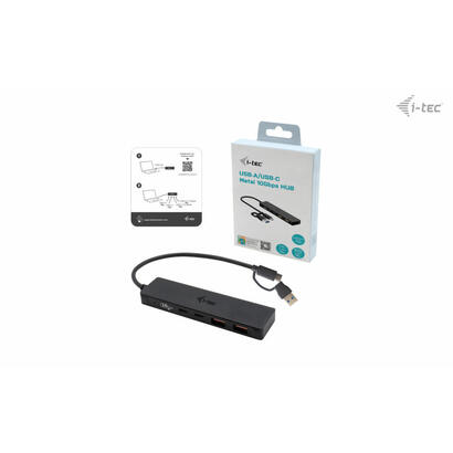 i-tec-usb-c-hub-22x-usb-ca-perp-usb-c-metal-hub-2xusb-c-2xusb-a