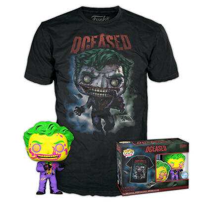 set-figura-pop-tee-dc-comics-joker-talla-s