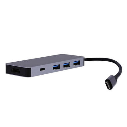 tnb-iclick-hub-usb-c-tipo-c-6-en-1-gris-sideral