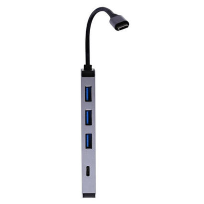 tnb-iclick-hub-usb-c-tipo-c-6-en-1-gris-sideral
