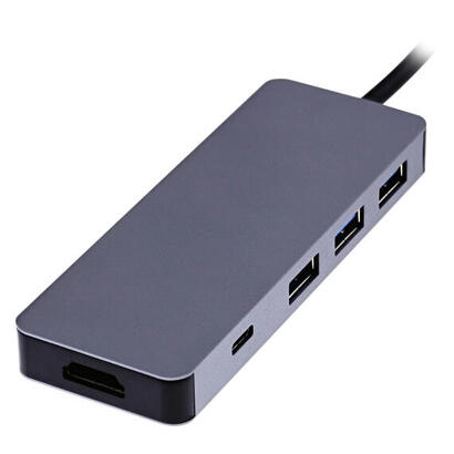 tnb-iclick-hub-usb-c-tipo-c-6-en-1-gris-sideral tnb-iclick-hub-usb-c-tipo-c-6-en-1-gris-sideral