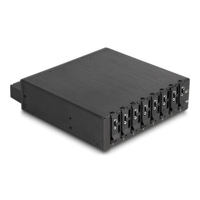 delock-47129-rack-movil-de-525-para-8-x-ssd-m2-nvme-con-conector-sas-sff-8654-delgado