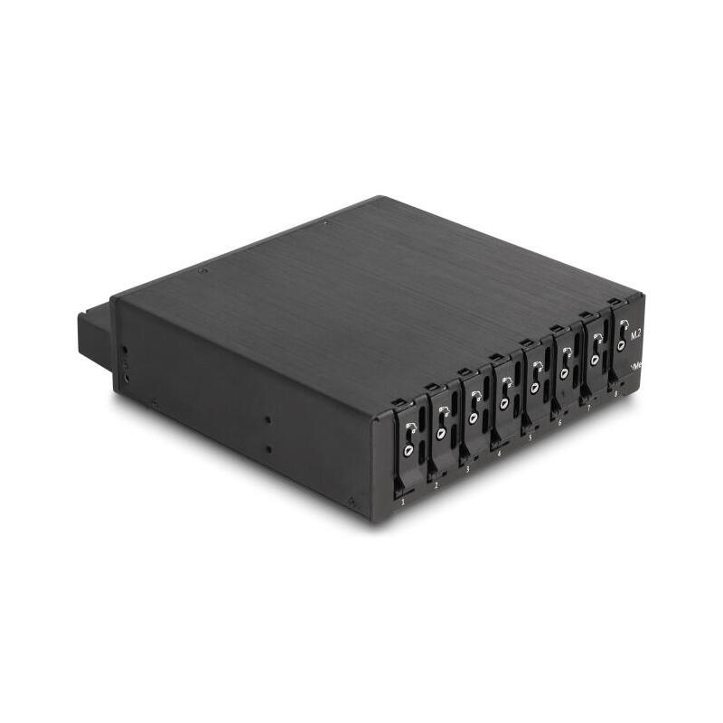 delock-47129-rack-movil-de-525-para-8-x-ssd-m2-nvme-con-conector-sas-sff-8654-delgado