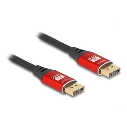 delock-80604-cable-displayport-8k-60-hz-1-m-rojo-metal