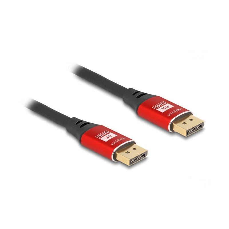 delock-80604-cable-displayport-8k-60-hz-1-m-rojo-metal