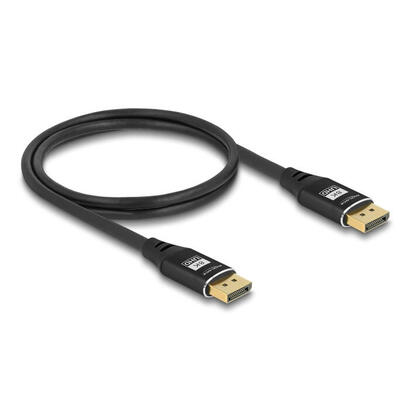 delock-80620-cable-displayport-8k-60-hz-1-m-negro-metal