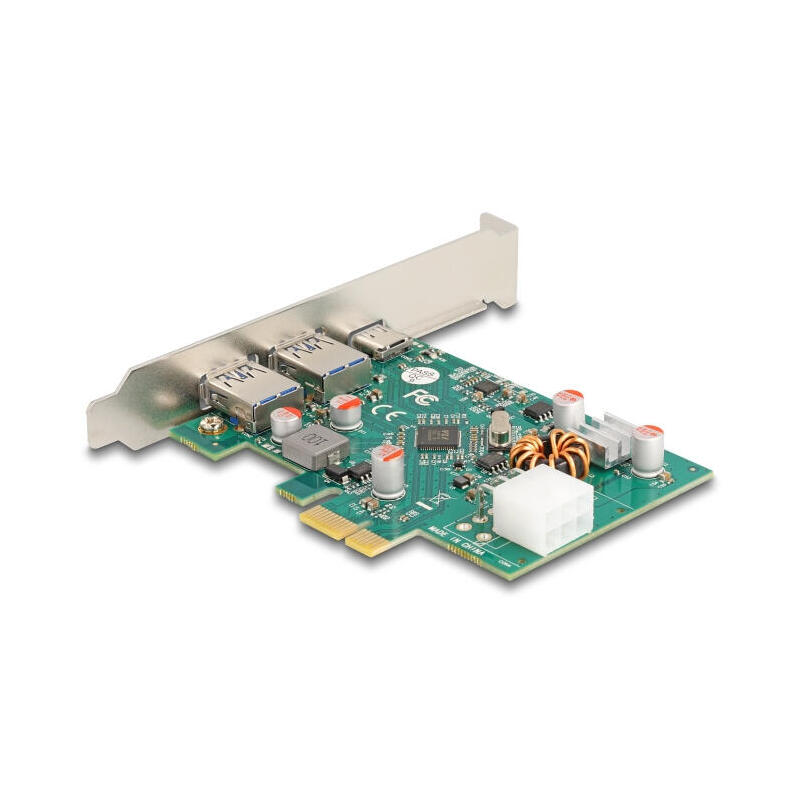 delock-90229-tarjeta-pci-express-x1-a-1-x-externo-usb-type-c-hembra-pd-30-w-2-x-usb-externo-tipo-a-hembra-usb-5-gbps