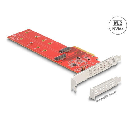 delock-90616-tarjeta-pci-express-x8-a-2-x-nvme-interno-m2-clave-m-110-mm-bifurcacion-factor-de-forma-de-perfil-bajo