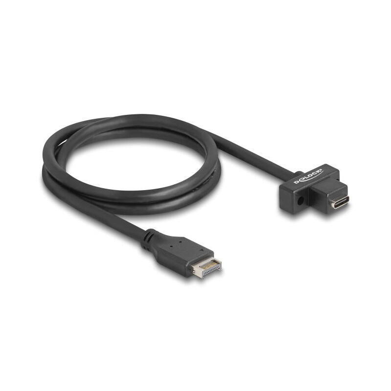 delock-85776-cable-usb-10-gbps-tipo-e-key-a-macho-de-20-pines-para-usb-type-c-panel-de-montaje-hembra-de-70-cm