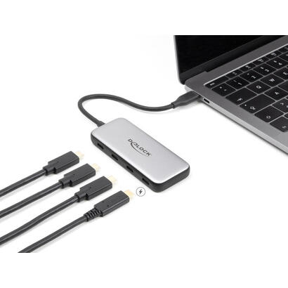 delock-64261-concentrador-usb-type-c-de-usb-10-gbps-con-4-x-usb-type-c-hembra-y-pd-de-85-vatios
