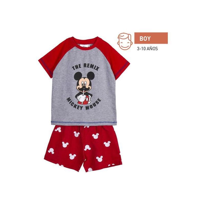 pijama-corto-single-jersey-punto-mickey-red-talla-6a