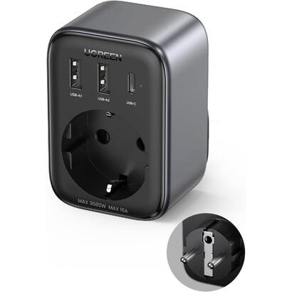 ugreen-90613-cargador-de-dispositivo-movil-universal-negro-corriente-alterna-interior