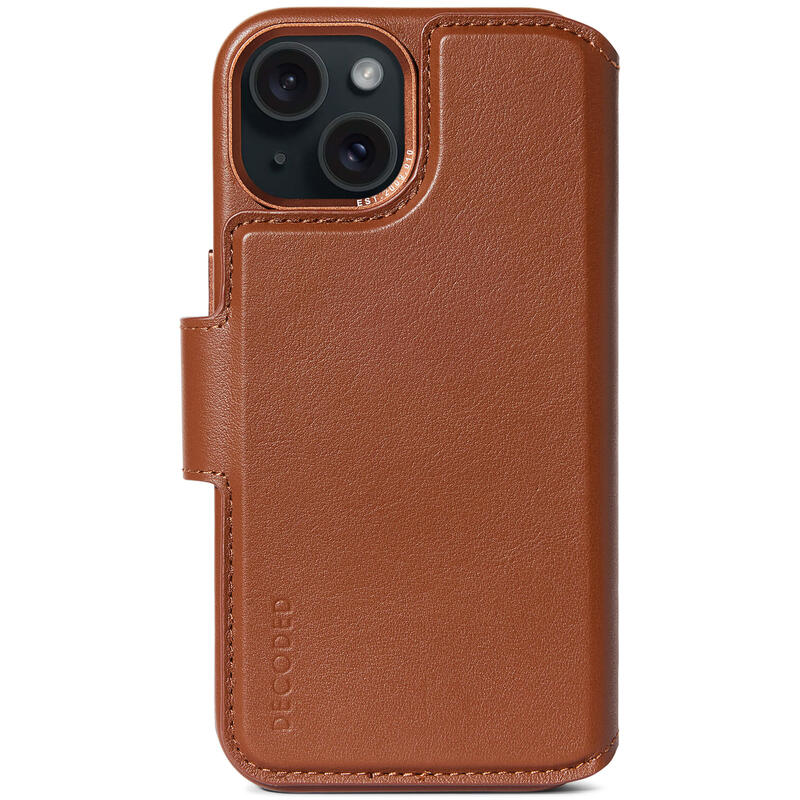 decoded-d24ipo15pldw5tn-funda-para-iphone-15-plus-17-cm-67-funda-cartera-marron